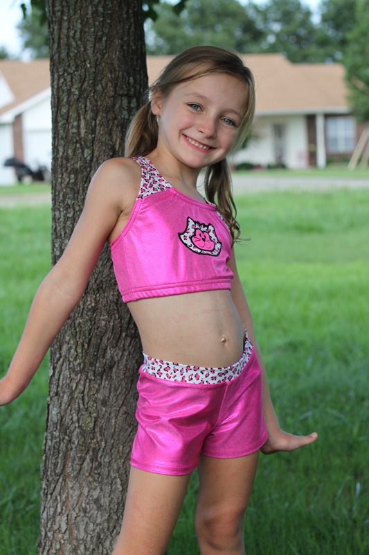 Booty Short Outfits For Little Girls Gymnastics  She -4162